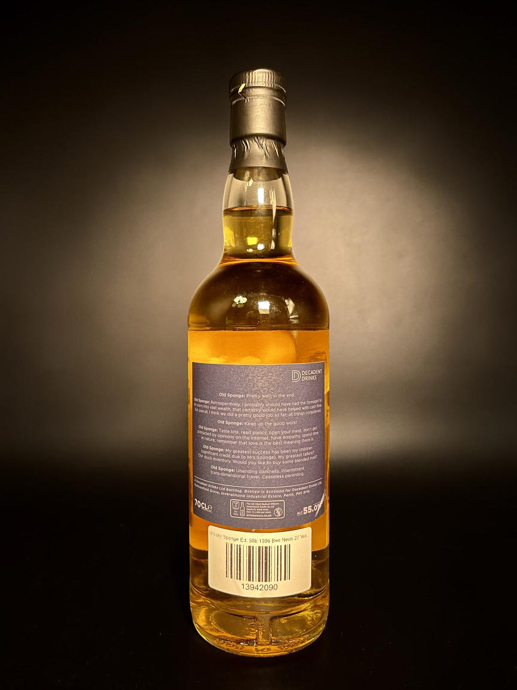 Ben Nevis 1996 27 Year Old Whisky Sponge Edition 58B | Decadent Drinks