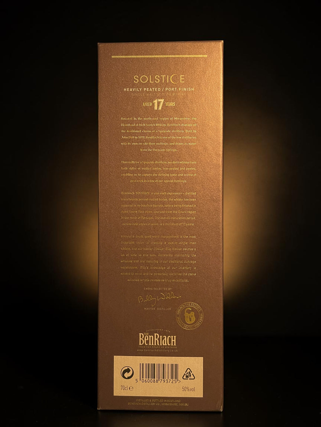 BenRiach Solstice Second Edition 17 Year Old Port Finish | BenRiach