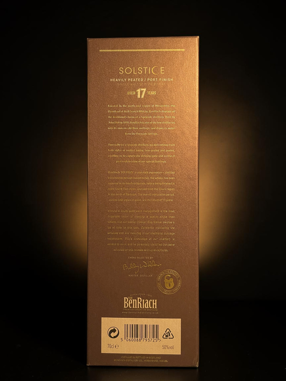 BenRiach Solstice Second Edition 17 Year Old Port Finish | BenRiach