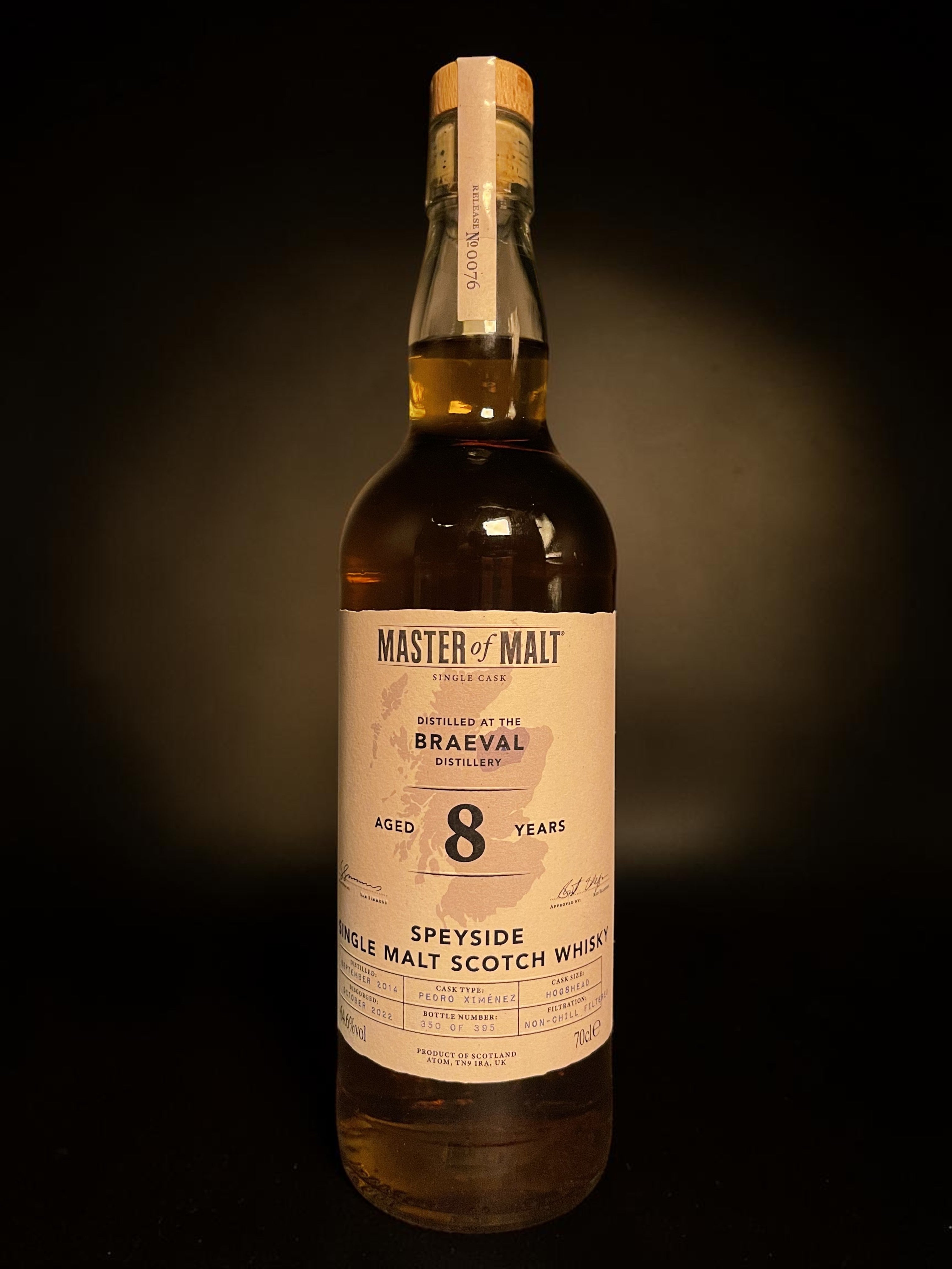 Braeval 2014 8 Year Old Single Cask | Master of Malt