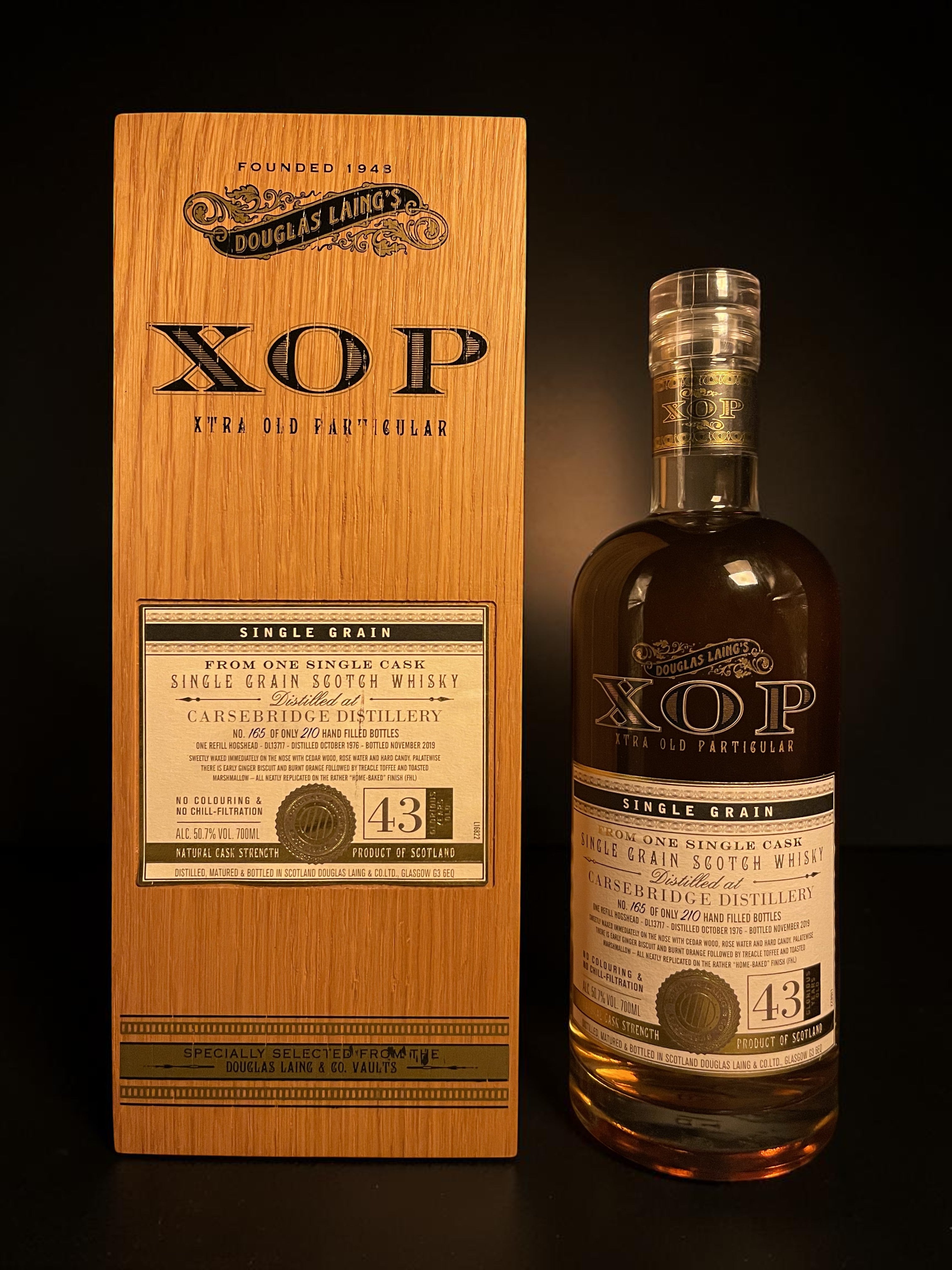 Carsebridge 1976 43 Year Old XOP Cask DL13717 | Douglas Laing
