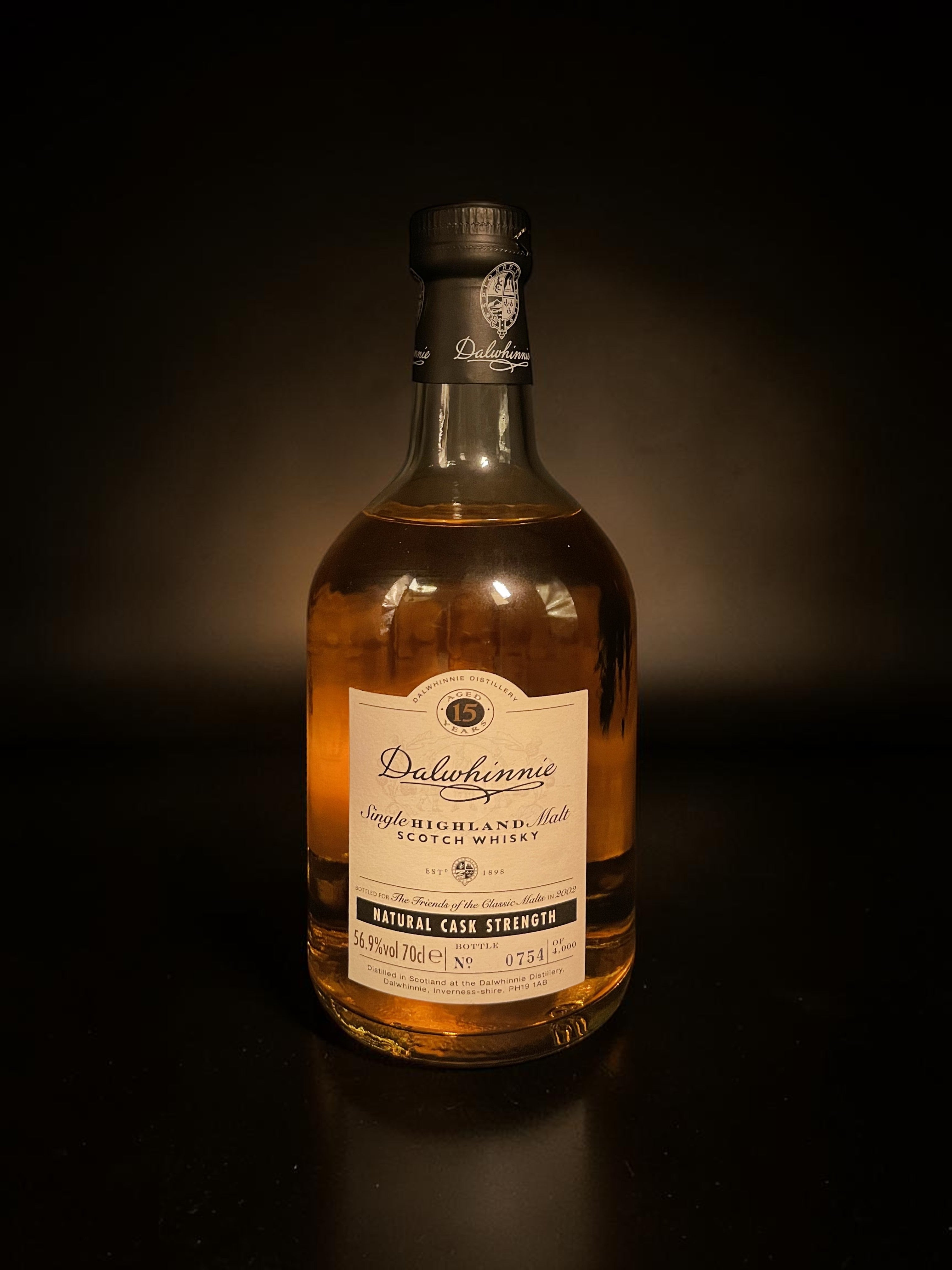 Dalwhinnie 15 Year Old Natural Cask Strength Friends of the Classic Malts 2002 | Dalwhinnie