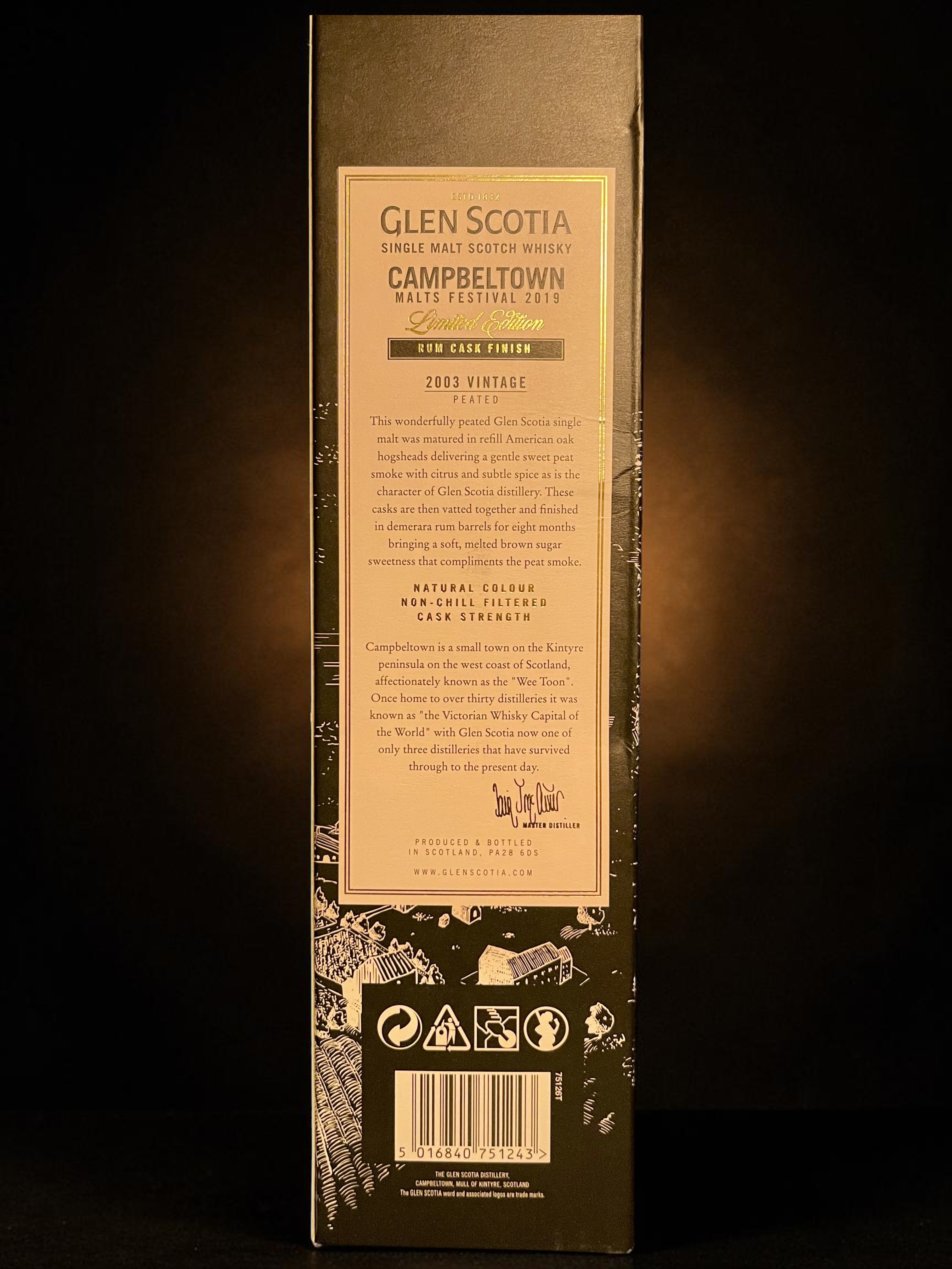 Glen Scotia 2003 Campbeltown Malts Festival 2019 Rum Cask Finish | Glen Scotia
