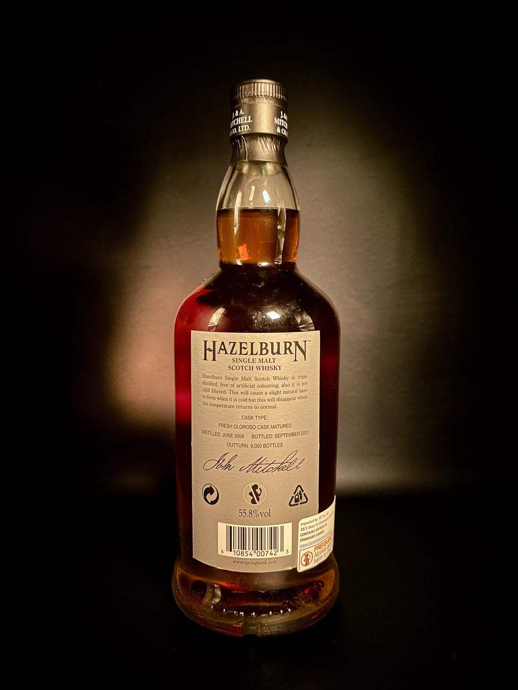 Hazelburn 2008 15 Year Old Oloroso Cask Matured | Springbank