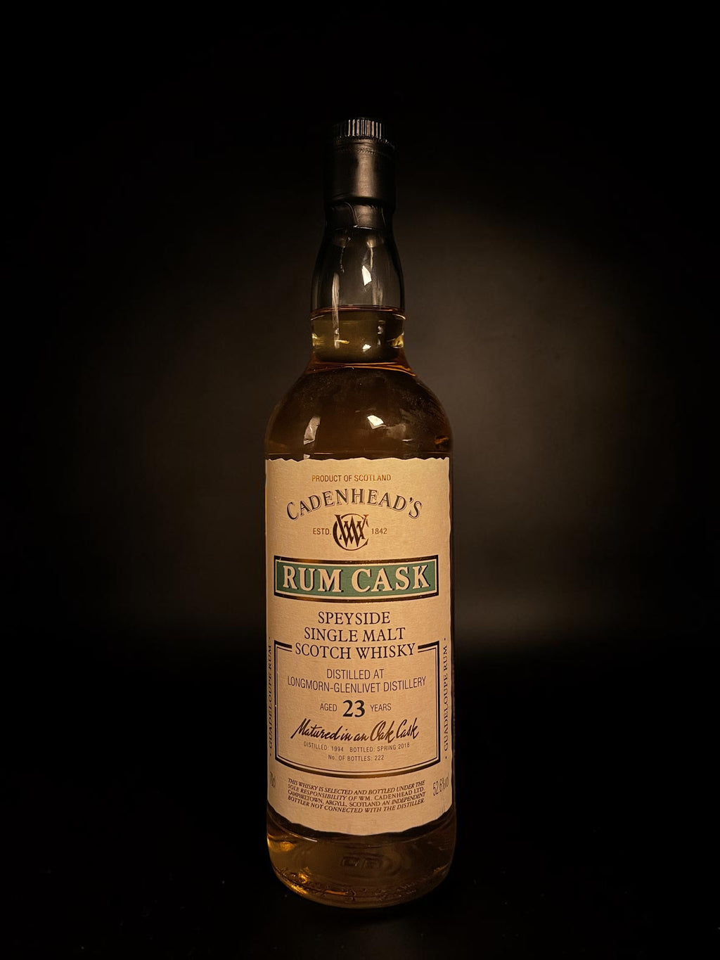 Longmorn-Glenlivet 1994 23 Year Old Rum Cask | Cadenhead's