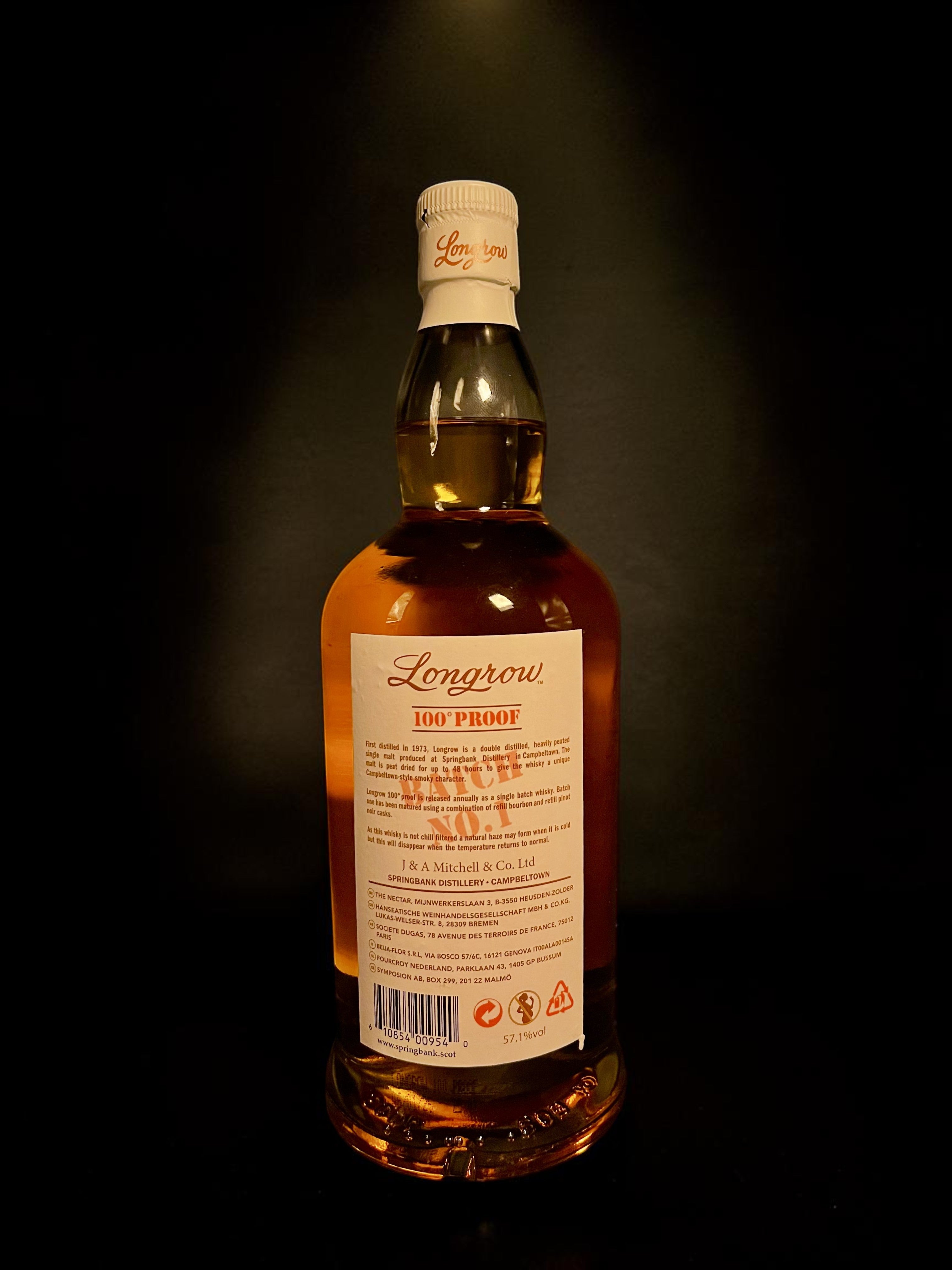 Longrow 100 Proof Batch No.1 Pinot Noir Cask Matured | Springbank