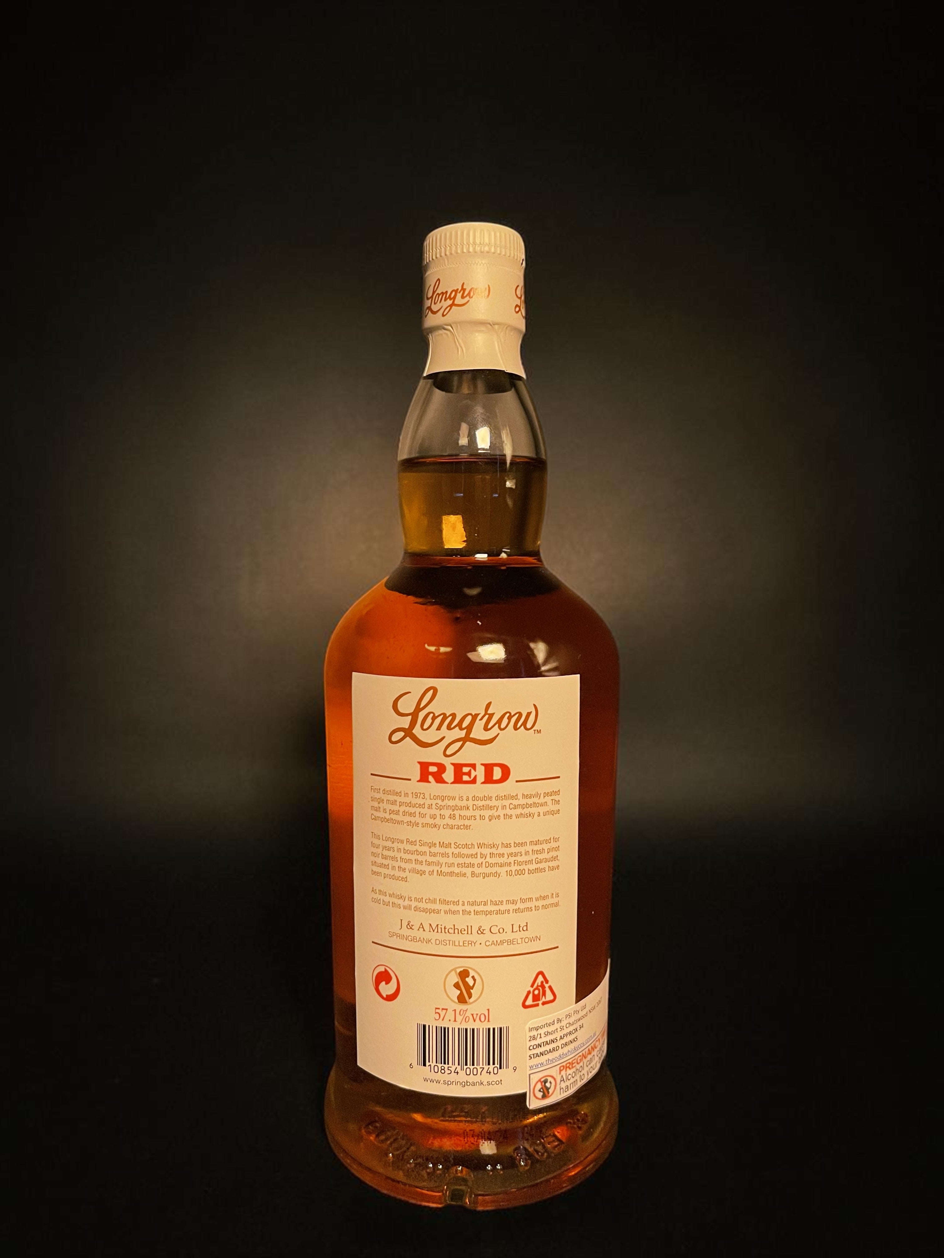 Longrow Red 7 Year Old Pinot Noir Cask Matured | Longrow