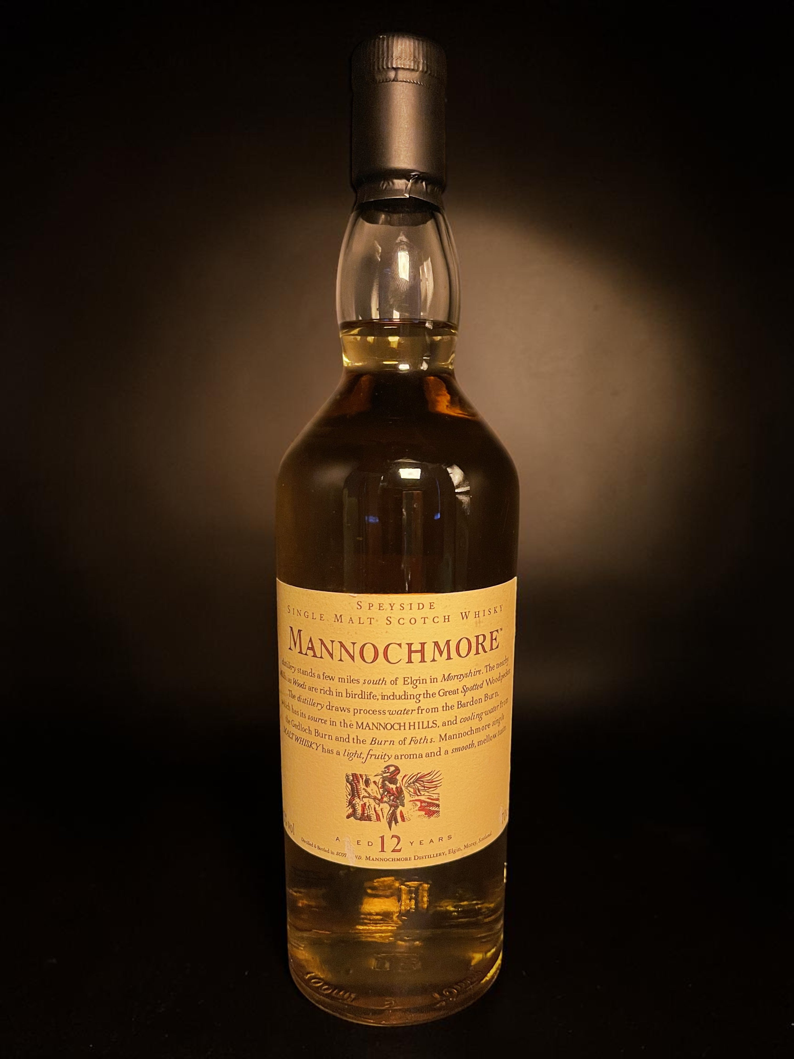 Mannochmore 12 Year Old Flora & Fauna Black Cap | Mannochmore