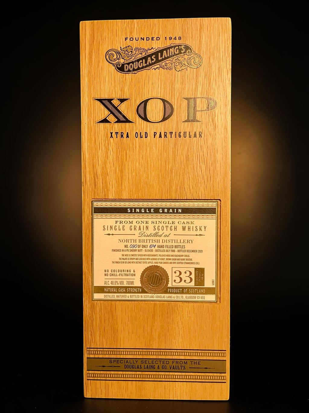 North British 1988 33 Year Old XOP Pedro Ximenez Finish | Douglas Laing