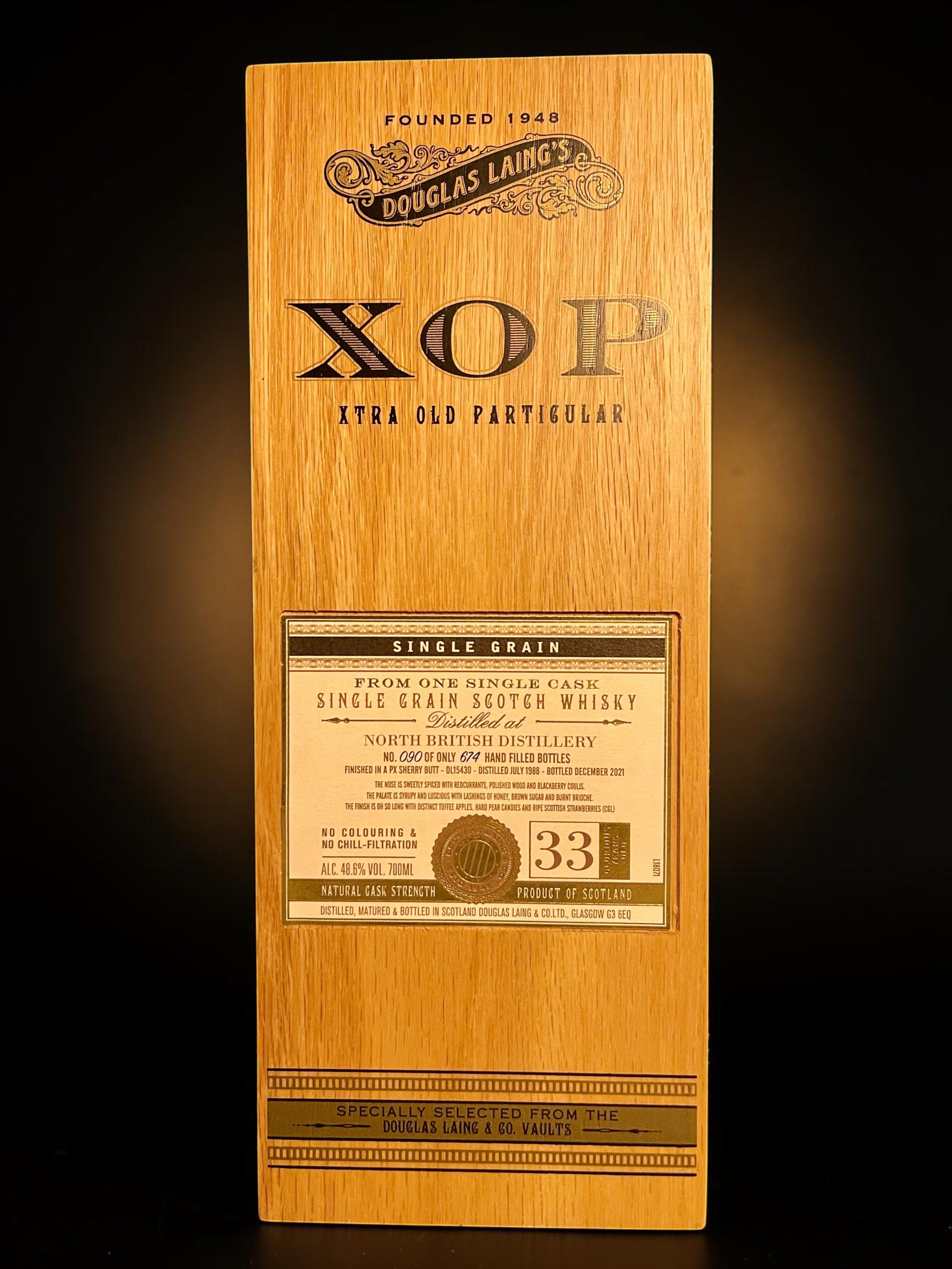 North British 1988 33 Year Old XOP Pedro Ximenez Finish | Douglas Laing