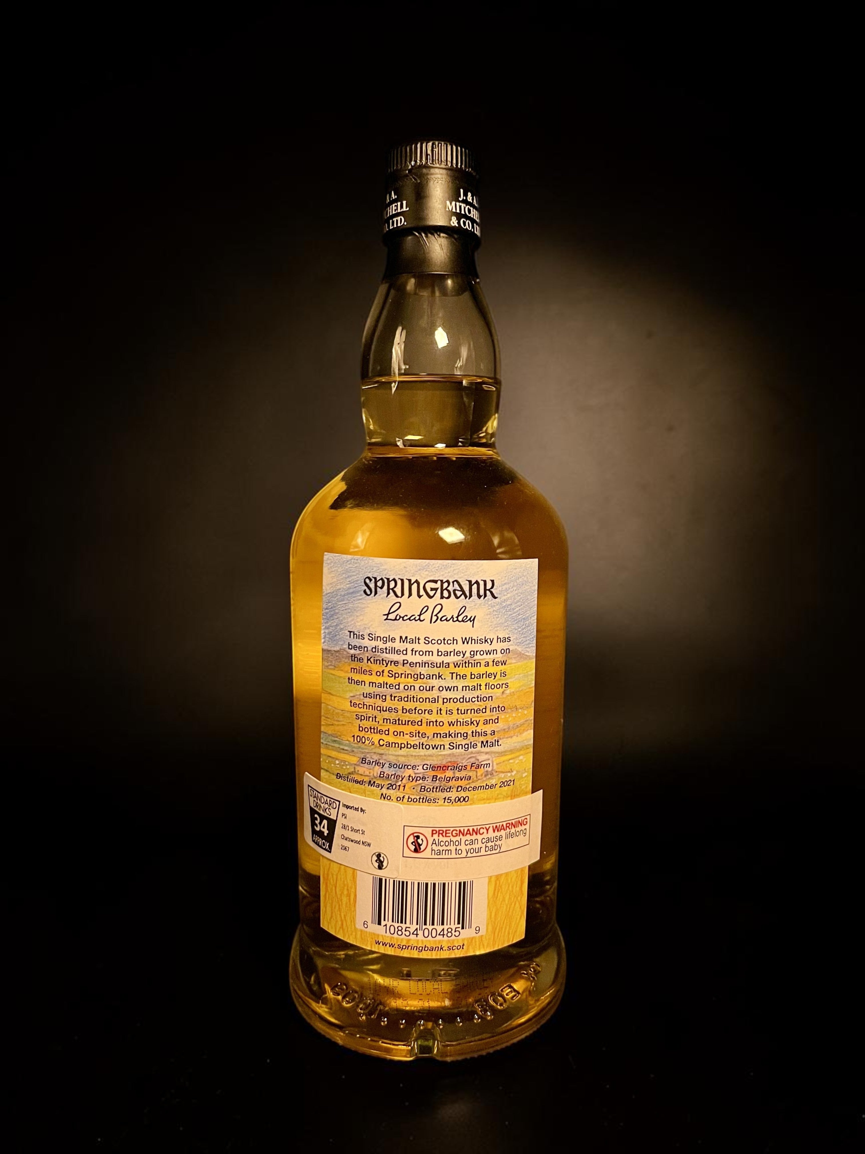 Springbank 2010 10 Year Old Local Barley 2021 Release | Springbank