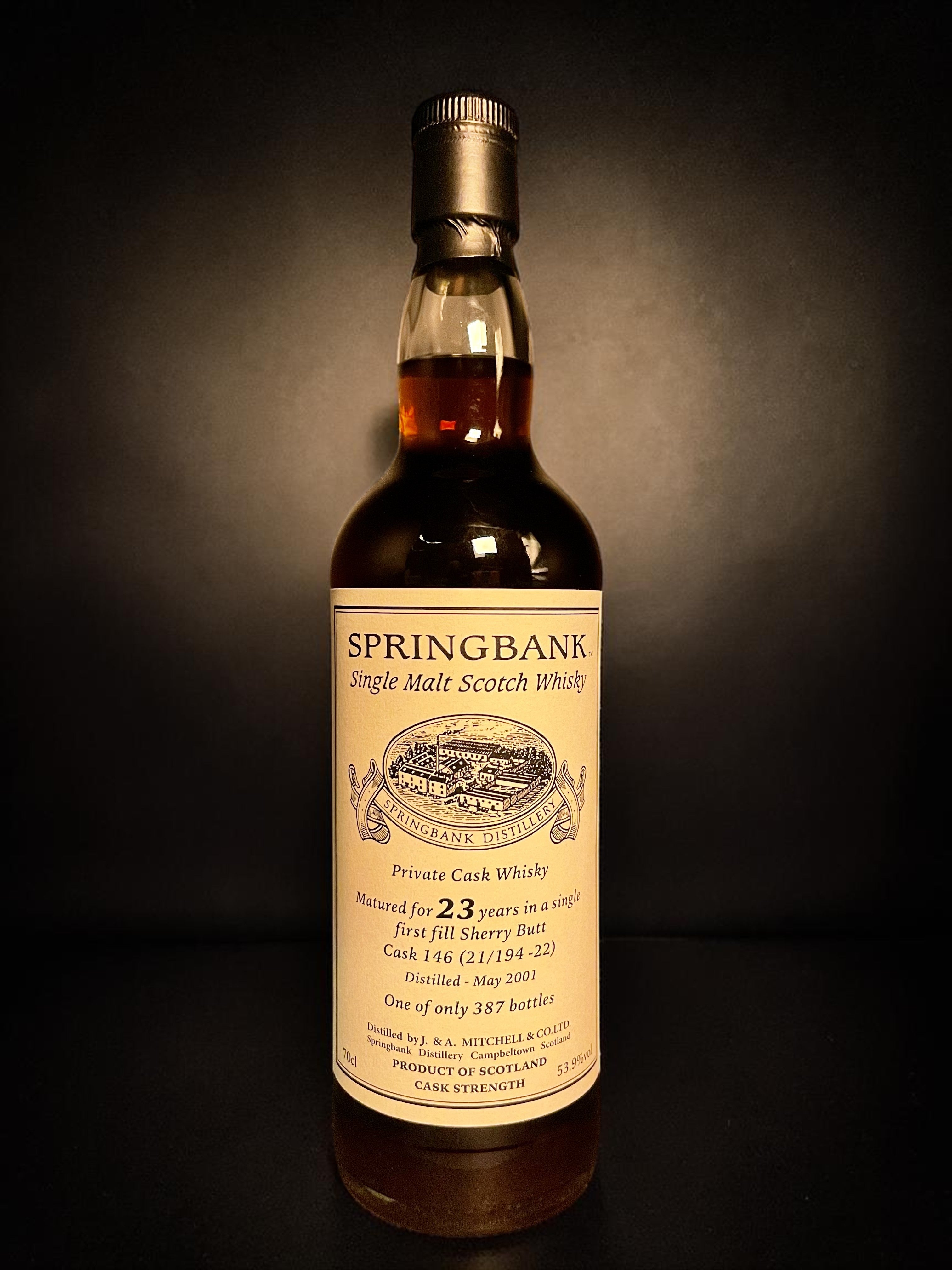 Springbank 2001 23 Year Old Private Cask No.146 | Springbank