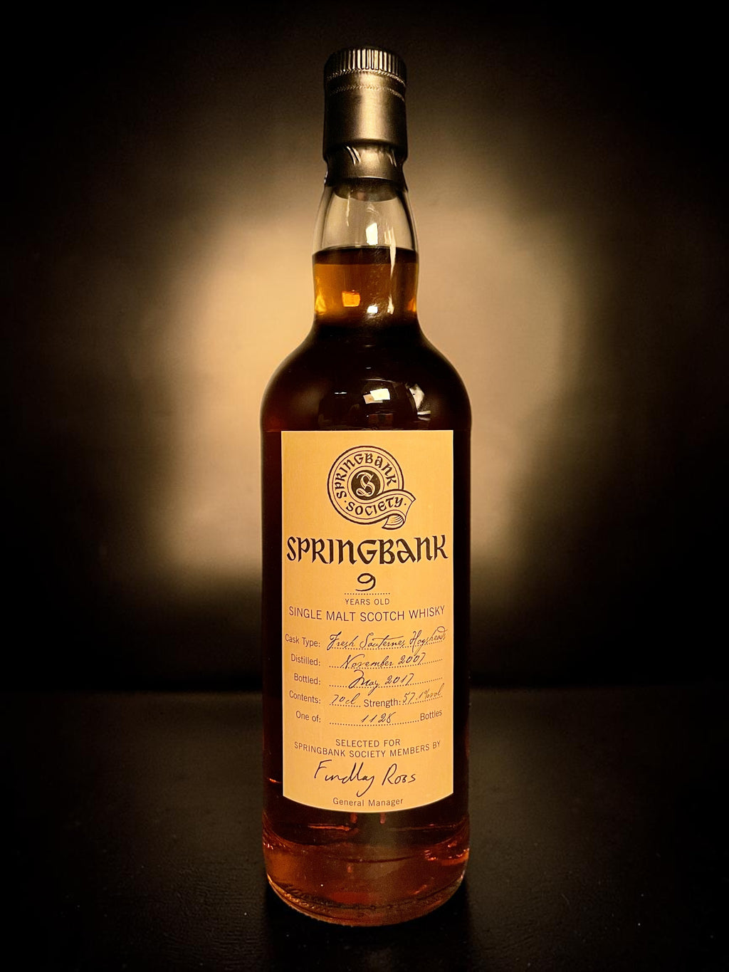 Springbank 2007 9 Year Old Fresh Sauternes Hogshead | Springbank